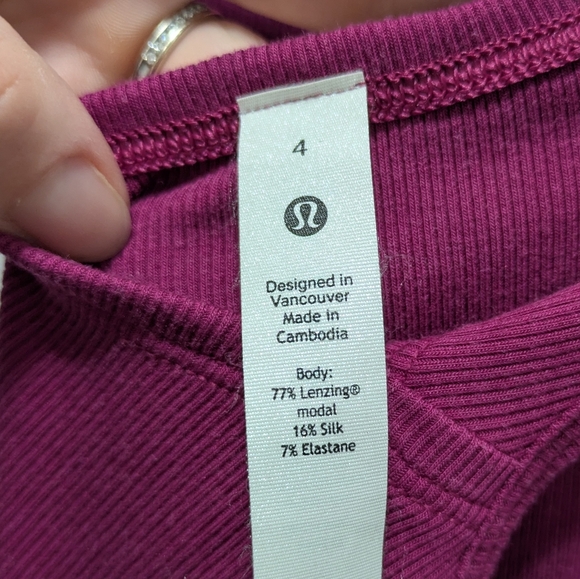 Lululemon Modal Silk Twist-Back Yoga Tank Top - Picture 4 of 6
